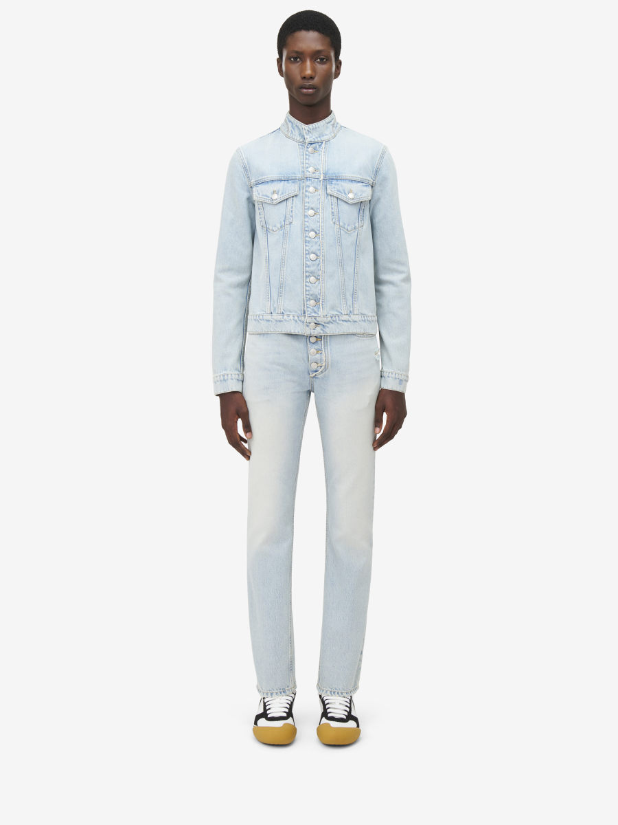 ALEXANDER MCQUEEN - Stonewashed Slim Fit Jeans - Item 820879QYABN4211